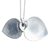 ティファニー ノーツ ダブルハート ネックレス SV925 シルバー レディース TIFFANY&Co. 【中古】